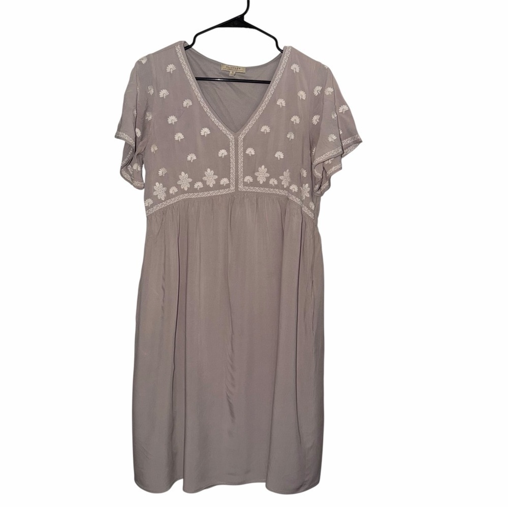 Polagram Size Small Embroidered Boho Dress